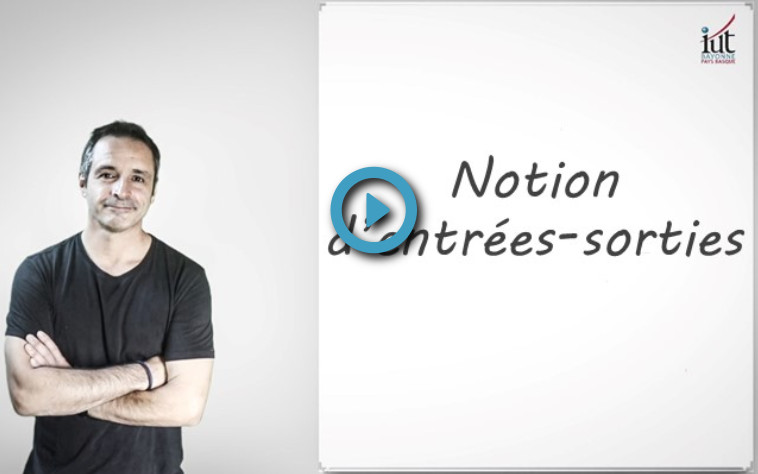 Notion d entrees sorties