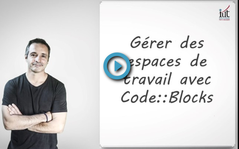 Gerer les espaces de travail avec codeblocks
