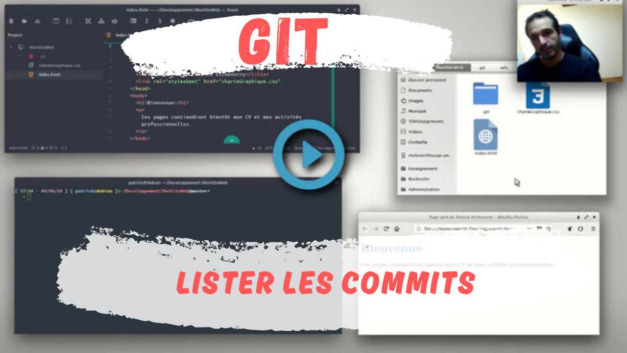Git lister les commits