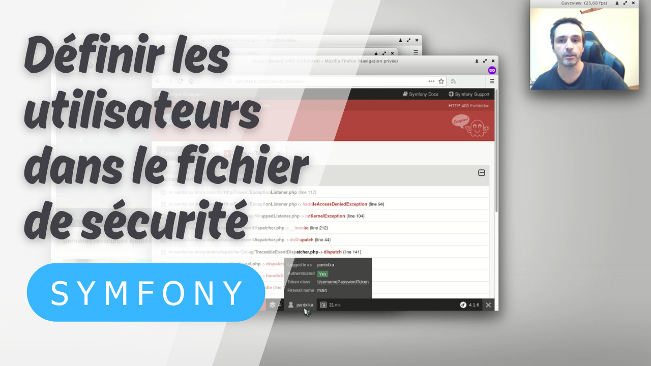 Utilisateurs dans security yaml