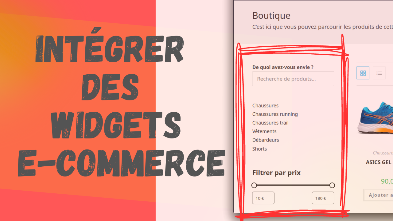 Ajout widgets dans sidebar