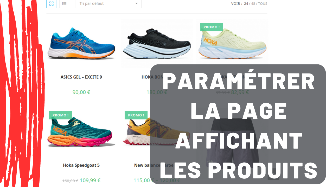Layout page listant produits