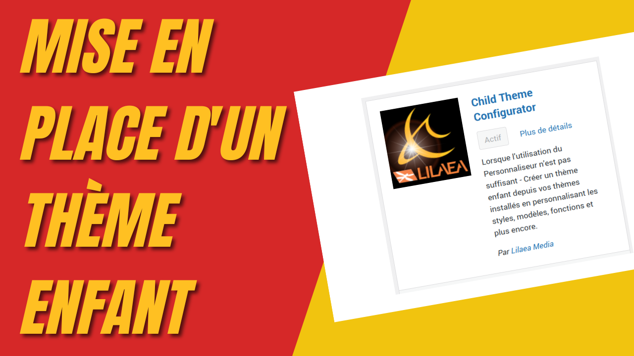 Mise en place theme enfant